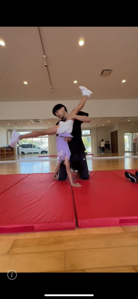 アクロバット練習風景2